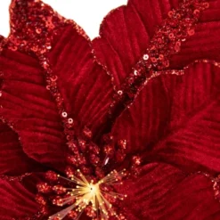 Northlight 20" Lighted Red Velvet Poinsettia Christmas Stem Spray 7 Northlight 20" Lighted Red Velvet Poinsettia Christmas Stem Spray -Home Decor GUEST 6132e4a7 9456 49e6 8c4f 74dc12d436bd
