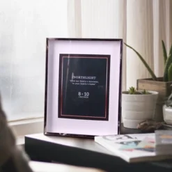 Northlight 14" Contemporary Rectangular 8" X 10" Photo Picture Frame - Silver And Clear