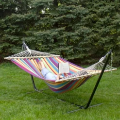 Northlight Cotton Striped Two Person Double Hammock - 76" X 59" -Home Decor GUEST 620feb52 88bb 4222 9e33 65e3c44e2767