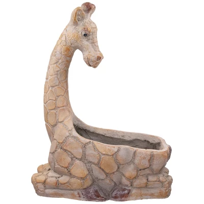 Northlight Giraffe Outdoor Ceramic Garden Planter - 17" 6 Northlight Giraffe Outdoor Ceramic Garden Planter - 17" - Image 6