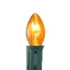 Northlight Pack Of 25 Transparent C7 Orange Christmas Replacement Bulbs