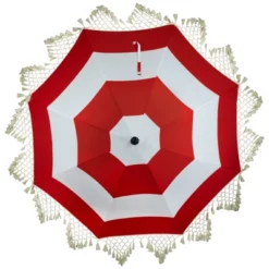 Northlight Striped Outdoor Macrame Boho Beach Market Umbrella With Tiltt- 6.5' - Red And White 12 Northlight Striped Outdoor Macrame Boho Beach Market Umbrella With Tiltt- 6.5' - Red And White -Home Decor GUEST 64d9c4e8 6b90 4b85 bbcf aacfe6bd1300