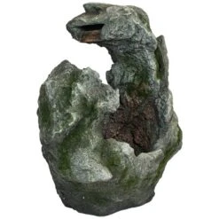 Northlight 32" Lighted Rock Waterfall Outdoor Garden Water Fountain -Home Decor GUEST 65daca7d 5690 467f 858a 8ac959180a23