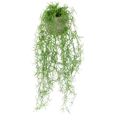 Northlight 22" Artificial Cascading Succulent Plant In Gray Stone Pot 2 Northlight 22" Artificial Cascading Succulent Plant In Gray Stone Pot - Image 2