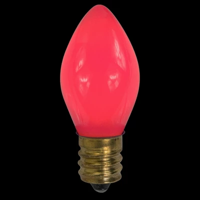 Northlight Pack Of 25 Opaque Pink C7 Christmas Replacement Bulbs 1 Northlight Pack Of 25 Opaque Pink C7 Christmas Replacement Bulbs