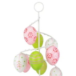 Northlight 14.25" Floral Cut-Out Spring Easter Egg Tree Decoration - Pink/Green -Home Decor GUEST 6a180f6d 9be4 4138 9d17 b50c32db3b3f