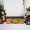 Northlight Natural Coir "Joy" Wreath Christmas Doormat 18" X 30"