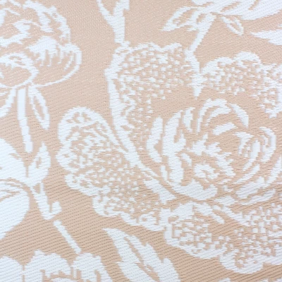 Northlight 4' X 6' Pink Beige And White Floral Rectangular Outdoor Area Rug 3 Northlight 4' X 6' Pink Beige And White Floral Rectangular Outdoor Area Rug - Image 3