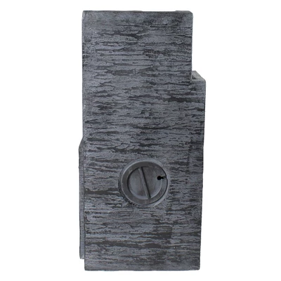 Northlight 32.25" Black And Gray Lighted Three-tier Outdoor Garden Water Fountain 4 Northlight 32.25" Black And Gray Lighted Three-tier Outdoor Garden Water Fountain - Image 4