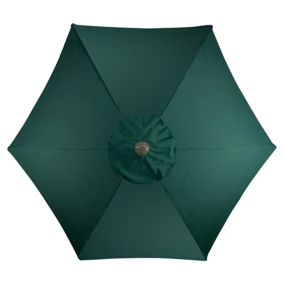 Northlight 6.5' Octagon Outdoor Patio Market Umbrella With Hand Crank - Hunter Green 2 Northlight 6.5' Octagon Outdoor Patio Market Umbrella With Hand Crank - Hunter Green - Image 2