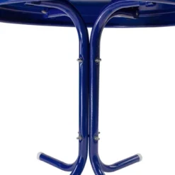 Northlight 22" Outdoor Retro Tulip Side Table, Blue -Home Decor GUEST 6ca1cf83 d5cb 4eae b66b 40080a3c2366
