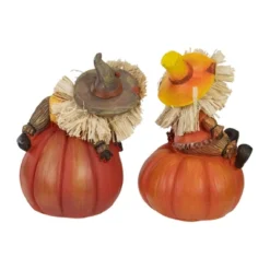 Northlight Set Of 2 Scarecrow On A Pumpkin Thanksgiving Table Figures -Home Decor GUEST 6d073024 91c2 4771 a9c4 bc89efc4f2af