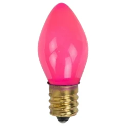 Northlight Opaque C7 Christmas Replacement Bulbs - Pink - Pack Of 25 -Home Decor GUEST 6df6c263 dd7d 4c29 9ce7 9039c11c2e8a