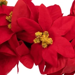 Northlight 6' X 3" Red Artificial Poinsettia Floral Christmas Garland - Unlit -Home Decor GUEST 6ea3413b 4f3e 4e6e a5ef 92418c006df5
