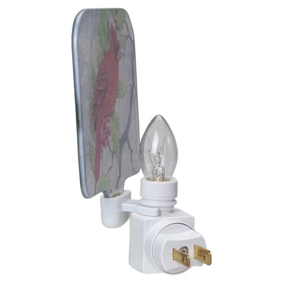 Northlight 4" Red Cardinal Glass Christmas Night Light 3 Northlight 4" Red Cardinal Glass Christmas Night Light - Image 3