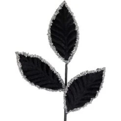 Northlight 26" Black And Silver Sequin Leaves Christmas Spray 8 Northlight 26" Black And Silver Sequin Leaves Christmas Spray -Home Decor GUEST 70ba59e4 d4d0 4335 99ad fad30c03cb64
