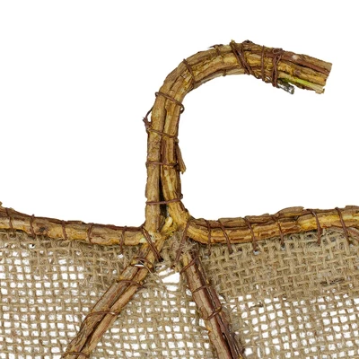 Northlight 19" Beige Burlap And Vine Pumpkin Fall Harvest Wall Hanging 3 Northlight 19" Beige Burlap And Vine Pumpkin Fall Harvest Wall Hanging - Image 3