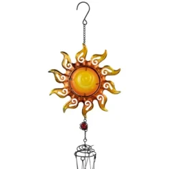 Northlight Shining Suns Outdoor Garden Windchimes - 31.5" - Set Of 3 -Home Decor GUEST 73096bf1 384e 44c1 855e 038293ede561