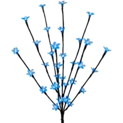 Northlight Set Of 3 Pre-Lit Cherry Blossom Artificial Tree Branches 2.5' - Blue LED Lights -Home Decor GUEST 7332191c 182d 45e7 93a6 60cfd97fe59e