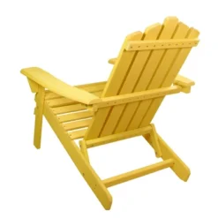 Northlight 36" Yellow Classic Folding Wooden Adirondack Chair -Home Decor GUEST 735af0b1 cb7f 4ec7 abec 68d98ab0b159