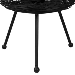 Northlight Basket Weave-Style Iron Table Lamp - 14.5" - Black -Home Decor GUEST 74a2174a 8645 4011 814f 6e0501605279