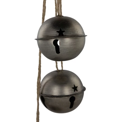 Northlight Jingle Bells With Plaid Bow Christmas Decoration - 20" - Silver 4 Northlight Jingle Bells With Plaid Bow Christmas Decoration - 20" - Silver - Image 4