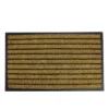 Northlight Black And Brown Striped Non-Skid Outdoor Rectangular Doormat 17.75" X 29.5"