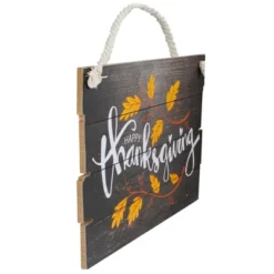 Northlight 15" Wooden 'Happy Thanksgiving' Hanging Wall Sign -Home Decor GUEST 77887aee c034 408b bc2d 0f8e807f095f