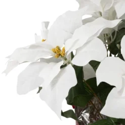 Northlight 26" White Artificial Christmas Poinsettia In Red Wrapped Base 9 Northlight 26" White Artificial Christmas Poinsettia In Red Wrapped Base -Home Decor GUEST 791c6bc2 8459 4777 adc0 ecadaa968078