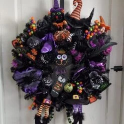 Northlight 24" Black Colorado Spruce Artificial Halloween Wreath, 24-Inch, Unlit -Home Decor GUEST 7be92a52 25a7 4e86 852a 88ea92f4c9ab