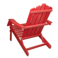 Northlight 36" Red Classic Folding Wooden Adirondack Chair -Home Decor GUEST 7c3e3a22 37ed 466f a845 535722328ca6