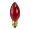 Northlight Pack Of 25 Transparent Red C7 Christmas Replacement Bulbs