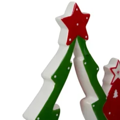 Northlight 9" Green And Red Ceramic Christmas Tree Tabletop Decoration -Home Decor GUEST 7dcce01e 361e 4b1b b264 5b9fc6b7d1cb