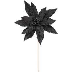 Northlight 26" Black Glittered Poinsettia Christmas Stem Spray 7 Northlight 26" Black Glittered Poinsettia Christmas Stem Spray -Home Decor GUEST 7de61edc b15e 4090 ba68 8762056125d7