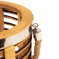 Northlight Rattan Glass Candle Lantern With Jute Handle - 11.5" -Home Decor GUEST 7fd575fd 8b6e 4ece 9460 a5cf4196f47a