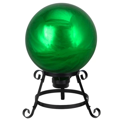 Northlight 10" Emerald Green Shiny Outdoor Garden Gazing Ball 1 Northlight 10" Emerald Green Shiny Outdoor Garden Gazing Ball
