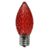 Northlight Pack Of 25 Faceted LED Red C9 Christmas Replacement Bulbs