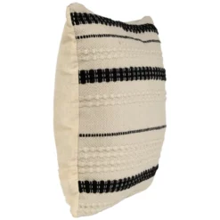 Northlight 20" White And Black Handloom Woven Outdoor Square Throw Pillow -Home Decor GUEST 82e7cb32 e2e0 4a3e 9243 fa41c25f195c