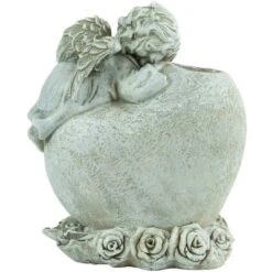 Northlight 6.5" Religious "In Loving Memory" Sleeping Angel Bereavement Outdoor Patio Garden Statue - Gray -Home Decor GUEST 844012a4 56f8 461d b6c2 2a0fb9a74711
