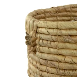 Northlight Set Of 3 Light Brown Natural Woven Table And Floor Cylindrical Seagrass Baskets -Home Decor GUEST 84826c48 e6c8 4534 aa6e 8db7b5bf1150