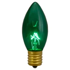 Northlight Set Of 4 Green C9 Transparent Christmas Replacement Bulbs - 3" -Home Decor GUEST 84ff090e b5a3 4419 a588 b2b99fa316a7