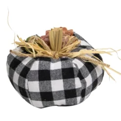 Northlight 5" White And Black Buffalo Plaid Fall Harvest Pumpkin 5 Northlight 5" White And Black Buffalo Plaid Fall Harvest Pumpkin -Home Decor GUEST 873fb224 df53 48ab 914c ce62abe4eebf