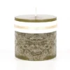 Northlight 3.25" Moss Green Traditional Cylindrical Outdoor Pillar Candle