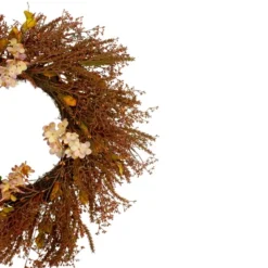 Northlight 32" Brown Fall Grass Autumn Harvest Artificial Wreath – Unlit