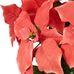 Northlight 28" Dark Pink Artificial Christmas Poinsettia With Gold Wrapped Base -Home Decor GUEST 8888e533 a0c1 492e bc01 befece789537
