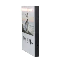Northlight LED Lighted Mr & Mrs Picture Frame With Clip - 4" X 6" -Home Decor GUEST 89543059 2bc8 44ed a616 d96bb22b44e3