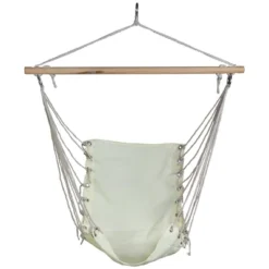 Northlight Hammock Chair With Wooden Bar - 37.25" X 33" - Cream -Home Decor GUEST 89e6e470 b45b 49ab be52 434b8bdb8991