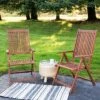 Northlight Set Of 2 Acacia Folding Chairs Outdoor Patio Furniture 42"