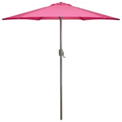 Northlight 7.5' Outdoor Patio Market Umbrella With Hand Crank - Pink -Home Decor GUEST 8bd177bf d5cb 42ee 815c 819e0448bcc0