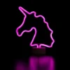 Northlight 11" Battery Operated Neon Style LED Unicorn Table Light - Pink